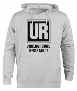 Suzetee Underground Resistance Grauer Unisex-Hoodie-Pullover Mit Kapuze von Suzetee