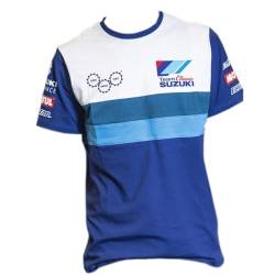 Suzuki Herren T-Shirt Kurzarm Team Classic blau weiß Gr.L von Suzuki