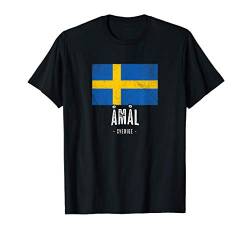 Stadt von Åmål - Schweden | Sweden Schwedische Flagge - T-Shirt von Sverige - Geschenke und Souvenirs