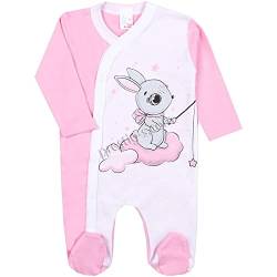 Baby Strampler | Mädchen | Langarm | 100% Baumwolle | Overall | Spielanzug | Einteiler | Spielanzug | Body | Strampelanzug | Babykleidung | Spieler (56, Rosa 1) von Svetli