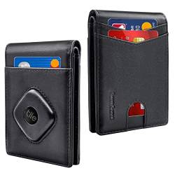 SwanScout Geldbörse für Tile Mate (2022), Cash Pocket Version, RFID-blockierendes echtes Leder, Bifold Wallet mit Geschenkbox, Minimalistisch von SwanScout