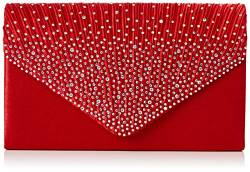 SwankySwans Abby Damen-Clutch mit Strasssteinen, Rot, Einheitsgröße von SwankySwans