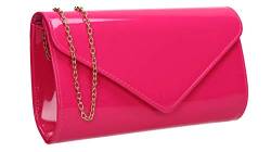 SwankySwans Damen Alisa Clutch-Tasche, Fuchsia pink von SwankySwans