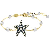 SWAROVSKI Damen Armband mit Kristallperlen, gold von Swarovski