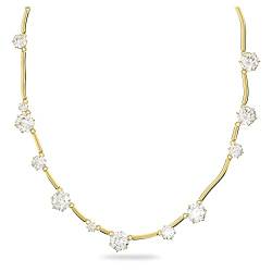 Swarovski Constella Halskette, Vergoldete Damenhalskette mit Strahlenden Kristallen von Swarovski