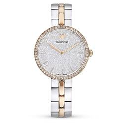 Swarovski Cosmopolitan Uhr, Damenuhr mit Silberfarbenem Zifferblatt, Swarovski Kristallen und Edelstahlarmband von Swarovski