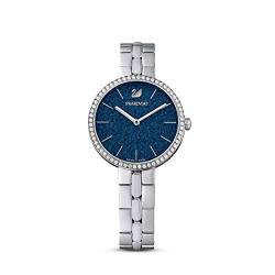 Swarovski Cosmopolitan Uhr, Metallarmband, Blau, Edelstahl von Swarovski