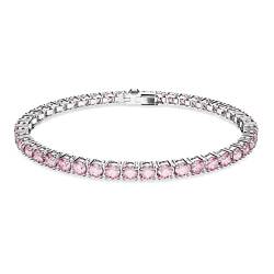 Swarovski Damen-Armband Kristall L Pink, Silber 32023778 von Swarovski