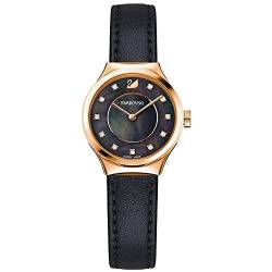 Swarovski Damen-Armbanduhr Analog Quarz One Size, schwarz, schwarz von Swarovski
