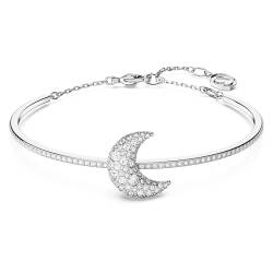 Swarovski Luna Armband, Rhodiniertes Damenarmband mit Mond-Motiv und Strahlenden Swarovski Kristallen von Swarovski