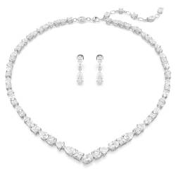 Swarovski Mesmera Set, Rhodinierte Halskette und Ohrringe mit Strahlenden Swarovski Kristallen von Swarovski