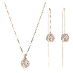 Swarovski Meteora Set, Weiß, Roségold-Legierungsschicht von Swarovski