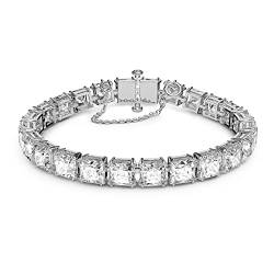 Swarovski Millenia Armband, Weißer und Rhodinierter Damenarmreif mit Strahlenden Swarovski Kristallen von Swarovski