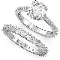 Swarovski Ring-Set Constella, Princess-Schliff, 5649216,-13,-15,5647662 (Set, 2-tlg), mit Swarovski® Kristall von Swarovski