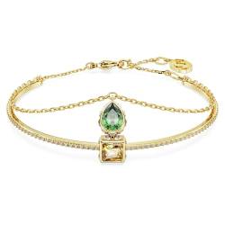 Swarovski Stilla Armreif, Vergoldetes Damenarmband mit Filigraner Kette und Strahlenden Swarovski Kristallen von Swarovski