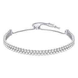 Swarovski Subtle Armband, Weiss, Rhodiniert von Swarovski