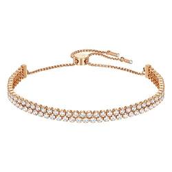 Swarovski Subtle Armband, Weiss, Roségold-Legierungsschicht von Swarovski