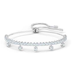 Swarovski Subtle Drops Armband, Rhodiniertes Damenarmband mit Funkelnden Swarovski Kristallen und Kristallanhängern von Swarovski