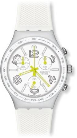 Swatch Damen Armbanduhren RAY of Light White Analog Quarz Kautschuk YCS4051 von Swatch