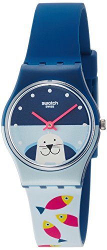 Swatch Damen Digital Quarz Uhr mit Silikon Armband LN152 von Swatch