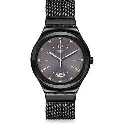 Swatch Herren Analog Quarz Uhr mit Edelstahl Armband YWB405MA von Swatch