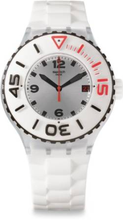 Swatch Herren Analog Quarz Uhr mit Silikon Armband SUUK401 von Swatch