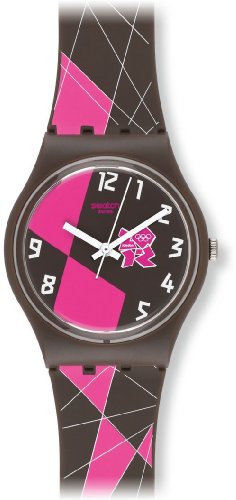 Swatch Mädchen-Armbanduhr Analog Plastik GZ266 von Swatch