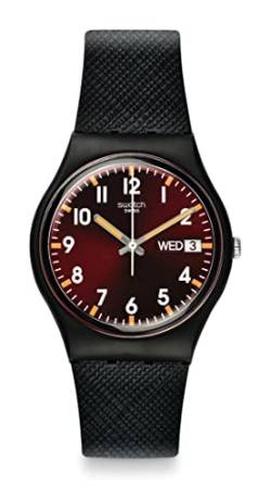 Swatch Sir Red Herren-Armbanduhr SO28B704, Gurt von Swatch