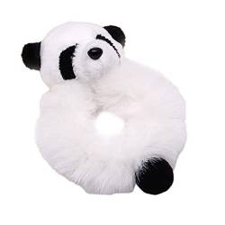 Cartoon-Panda-Haarseile, elastische Haargummis, Tierhaargummis, Kopfbedeckung, Plüsch-Haarseil, niedliches Haar-Accessoire, Plüsch-Haargummis von Sweeaau