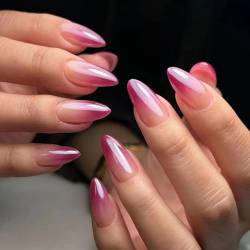 Modische falsche Nägel French Nails Tip 24 Stück stilvolle künstliche Nägel für alle Gelegenheiten Nageldesign von Sweeaau