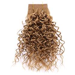 Black Color Curly Wave Hair Bundles 100 Gram One Piece Synthetic Hair Extensions 8-20 Inch 100Gram/Pcs Hair Weft #27 10 inch 1 Piece von Sweejim