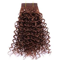 Black Color Curly Wave Hair Bundles 100 Gram One Piece Synthetic Hair Extensions 8-20 Inch 100Gram/Pcs Hair Weft #6 12 inch 1 Piece von Sweejim