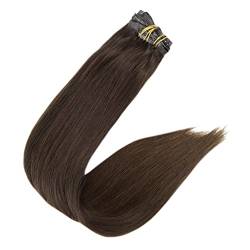 PU Clip Haarverlängerungen Remy menschliches Haar 100 g nahtloser unsichtbarer Clip in Erweiterungen menschliche Haarfarbe Blonde 2 18inches 100g/Set von Sweejim