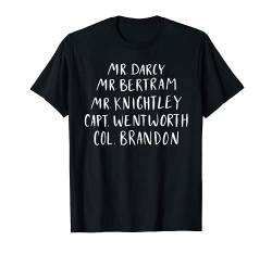 Mr Darcy Heroes T-Shirt Jane Austen Gifts Pride Prejudice von Sweetgrass Paper Company