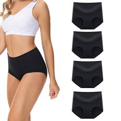 Sweetneed chida yi Unterwäsche Für Damen High Waist Nahtlose Unterhosen Modal Seamless Slips Bequeme Hoher Taillenslip Für Frauen Mehrpack von Sweetneed chida yi