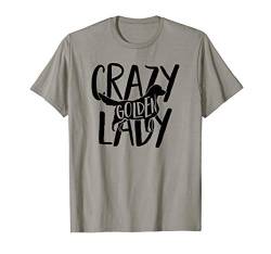 Crazy Golden Lady ACF111a Dog Lover T-Shirt von Swesly Dogs