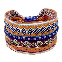 Geknotetes Stirnband Für Frauen Elastisches Bandeau Sport Headwrap Afrikanisches Haarband Rutschfest Dehnbar Workout Kopfbedeckung Yoga Stirnband von Swetopq