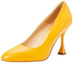 Swirlie Damen Leder Pumps, ORANGE, 39 EU von Swirlie