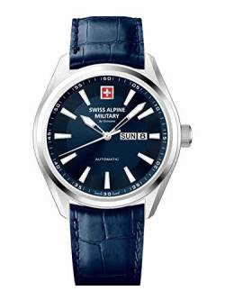 Swiss Alpine Military by Grovana Herrenuhr mit Lederband ETA 2836-2 Automatik Saphirglas 10 ATM DayDate 7090.2535SAM von Swiss Alpine Military