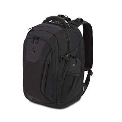 SWISSGEAR ScanSmart Laptop-Rucksack 5358, passend für 38,1 cm (15 Zoll) Laptop, USB-Ladeanschluss (Black Stealth) von Swiss Gear