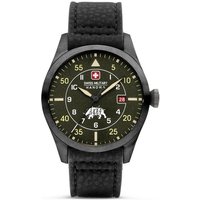 Swiss Military Hanowa Quarzuhr LEAD RANGER, mit hochwertigem und veganem Leder-Armband von Swiss Military Hanowa