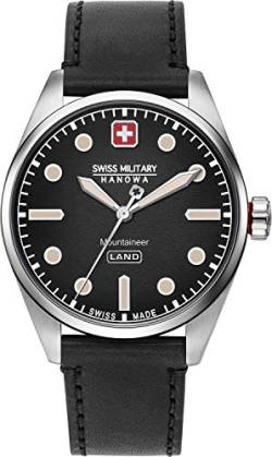 swiss military hanowa Herren Analog Quarz Uhr mit Kunstleder Armband 06-4345.7.04.007 von Swiss Military Hanowa