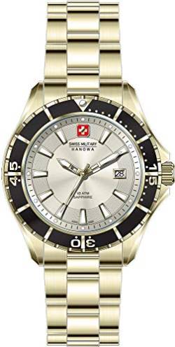 swiss military hanowa Unisex Erwachsene Analog Quarz Uhr mit Edelstahl Armband 06-5296.02.002 von Swiss Military Hanowa