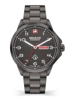 Swiss Military Hanowa Herren Analog Quarz Uhr mit Edelstahl Armband SMWGB2101303 von Swiss Military by Chrono