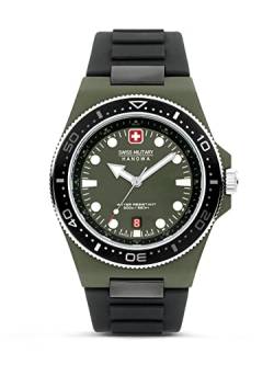 Swiss Military Hanowa Herren Analog Quarz Uhr mit Silikon Armband SMWGN0001181 von Swiss Military by Chrono
