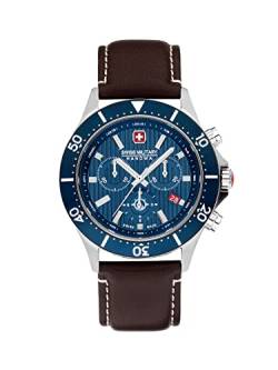 Swiss Military Herren Analog Quarz Uhr mit Leder Armband SMWGC2100705 von Swiss Military by Chrono