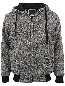 SwissWell Herren Fleece Jacket Windproof Thick Warm Active Coat Full Zip Fleece Outdoors Pullover Sweatshirt Top Hoodie with Pockets von SwissWell