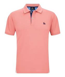 SwissWell Herren Poloshirt Kurzarm Freizeit Sommer Golf Poloshirts Männer Atmungsaktiv Stickerei Logo Polo T-Shirt Rosa von SwissWell