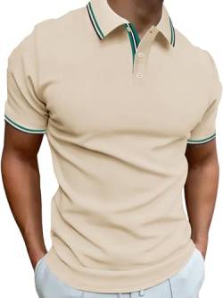 SwissWell Poloshirt Herren Kurzarm Klassisch Golf Shirts Atmungsaktiv Sommer Freizeit Sport Baumwolle Polo Shirts Männer von SwissWell