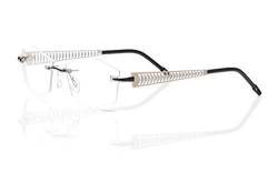 Switch it! Combi 3115 Brille Montur Wechselbrille Garnitur – silber-gold-schwarz von Switch It!